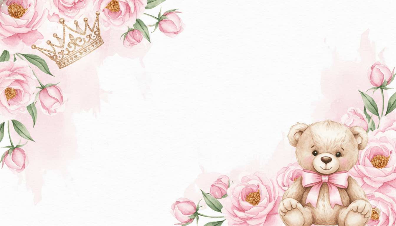 Convite Chá de Fraldas Menina para Editar: 15 Modelos Gratuitos Lindos e Prontos!