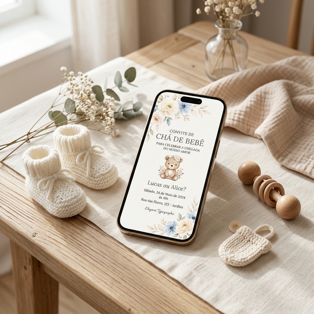 Frases para Convite de Chá de Bebê: 70+ Modelos Prontos (Fofos, Bíblicos e Rimas)